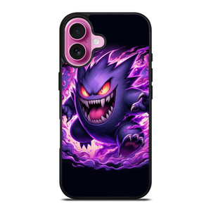 POKEMON POCKET MONSTER GENGAR SINISTER iPhone 16 Plus Case Cover POKEMON POCKET MONSTER GENGAR SINISTER iPhone 16 Plus Case Cover