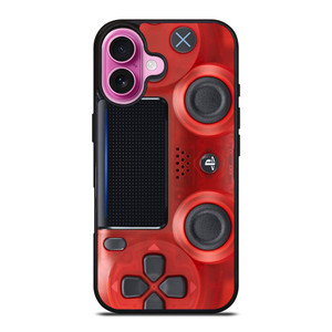 PS4 CONTROLLER PLAY STATION RED iPhone 16 Plus Case Cover