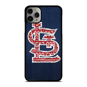 ST. LOUIS CARDINALS BASEBALL WOODEN LOGO iPhone 11 Pro Max Case Cover