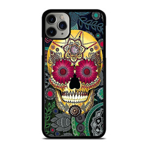 SUGAR SKULL TATTOO FLOWER iPhone 11 Pro Max Case Cover