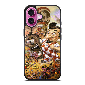 RAT FINK BIG DADDY'S iPhone 16 Plus Case Cover RAT FINK BIG DADDY'S iPhone 16 Plus Case Cover