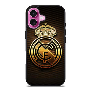 REAL MADRID FC GOLD iPhone 16 Plus Case Cover REAL MADRID FC GOLD iPhone 16 Plus Case Cover