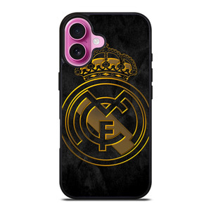 REAL MADRID GOLD iPhone 16 Plus Case Cover REAL MADRID GOLD iPhone 16 Plus Case Cover