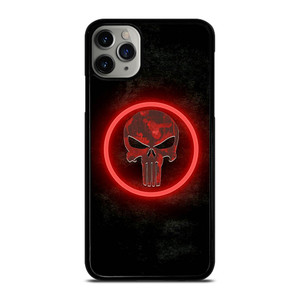 THE PUNISHER SKULL RED GLOW iPhone 11 Pro Max Case Cover