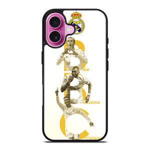 REAL MADRID TRIO BBC iPhone 16 Plus Case Cover REAL MADRID TRIO BBC iPhone 16 Plus Case Cover