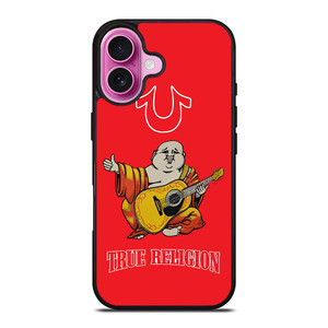 RED BIG BUDDHA TRUE RELIGION iPhone 16 Plus Case Cover
