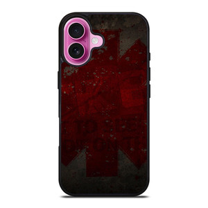 RED HOT CHILI PEPPERS LOGO iPhone 16 Plus Case Cover RED HOT CHILI PEPPERS LOGO iPhone 16 Plus Case Cover
