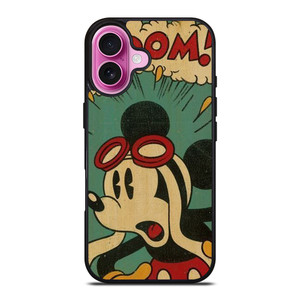 RETRO MICKEY MOUSE DISNEY BOOM iPhone 16 Plus Case Cover RETRO MICKEY MOUSE DISNEY BOOM iPhone 16 Plus Case Cover