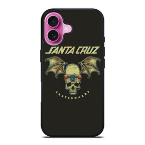 SANTA CRUZ SKATEBOARDS SKULL iPhone 16 Plus Case Cover SANTA CRUZ SKATEBOARDS SKULL iPhone 16 Plus Case Cover