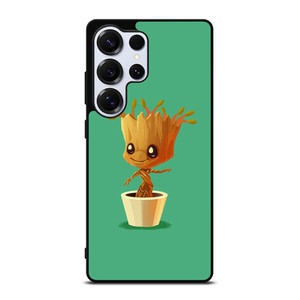 CUTE BABY GROOT IN THE POT Samsung Galaxy S25 Ultra Case Cover