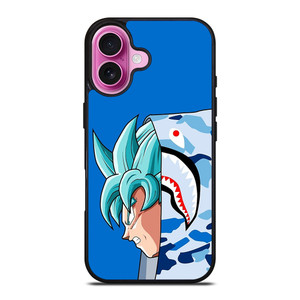SON GOKU BAPE DRAGON BALL SAIYAN BLUE iPhone 16 Plus Case Cover