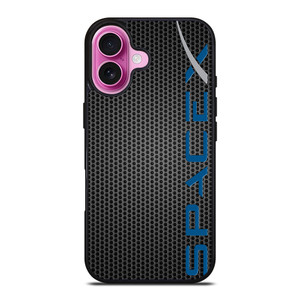 SPACE X LOGO METAL iPhone 16 Plus Case Cover