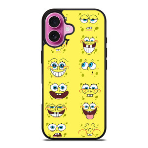 SPONGE BOB MOOD FACE iPhone 16 Plus Case Cover