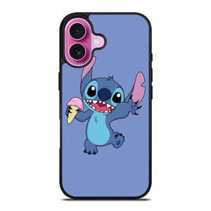 STITCH DISNEY CARTOON ICE CREAM iPhone 16 Plus Case Cover