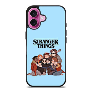 STRANGER THINGS CARTOON CHARACTERS iPhone 16 Plus Case Cover STRANGER THINGS CARTOON CHARACTERS iPhone 16 Plus Case Cover