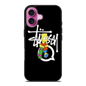 STUSSY BART SIMSON iPhone 16 Plus Case Cover STUSSY BART SIMSON iPhone 16 Plus Case Cover