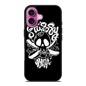 STUSSY SKULL LOGO iPhone 16 Plus Case Cover