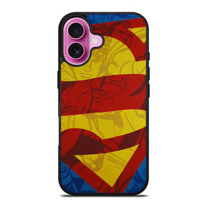 SUPERMAN LOGO COMIC iPhone 16 Plus Case Cover