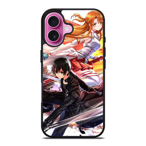 SWORD ART ONLINE SAO KIRITO AND ASUNA iPhone 16 Plus Case Cover SWORD ART ONLINE SAO KIRITO AND ASUNA iPhone 16 Plus Case Cover