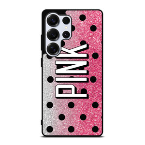 VICTORIA'S SECRET PINK LOGO SPARKLE Samsung Galaxy S25 Ultra Case Cover