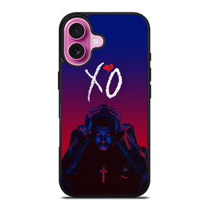 THE WEEKND XO LOGO RED BLUE iPhone 16 Plus Case Cover THE WEEKND XO LOGO RED BLUE iPhone 16 Plus Case Cover