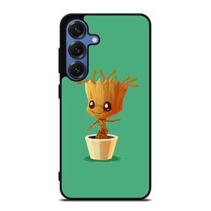 CUTE BABY GROOT IN THE POT Samsung Galaxy S25 Case Cover