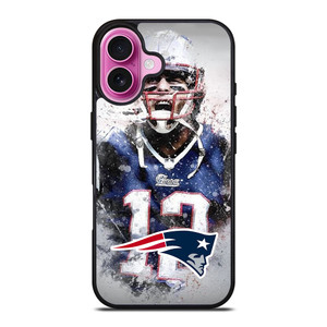 TOM BRADY NEW ENGLAND PATRIOT ART iPhone 16 Plus Case Cover