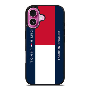 TOMMY HILFIGER TH LOGO FASHION EMAILER iPhone 16 Plus Case Cover TOMMY HILFIGER TH LOGO FASHION EMAILER iPhone 16 Plus Case Cover