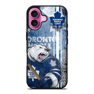 TORONTO MAPLE LEAFS LOGO BEAR MASCOT iPhone 16 Plus Case Cover TORONTO MAPLE LEAFS LOGO BEAR MASCOT iPhone 16 Plus Case Cover
