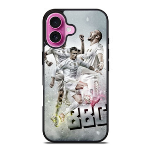 TRIO BBC REAL MADRID iPhone 16 Plus Case Cover TRIO BBC REAL MADRID iPhone 16 Plus Case Cover