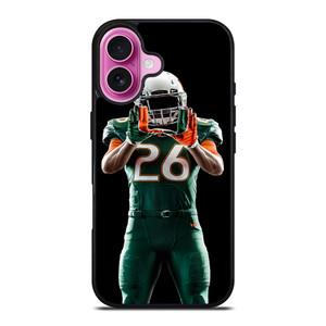 UM MIAMI HURRICANES FOOTBALL iPhone 16 Plus Case Cover UM MIAMI HURRICANES FOOTBALL iPhone 16 Plus Case Cover