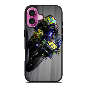 VALENTINO ROSSI THE DOCTOR 46 YAMAHA iPhone 16 Plus Case Cover VALENTINO ROSSI THE DOCTOR 46 YAMAHA iPhone 16 Plus Case Cover