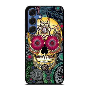SUGAR SKULL TATTOO FLOWER Samsung Galaxy S25 Case Cover