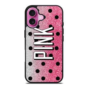 VICTORIA'S SECRET PINK LOGO SPARKLE iPhone 16 Plus Case Cover VICTORIA'S SECRET PINK LOGO SPARKLE iPhone 16 Plus Case Cover