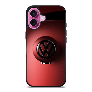 VW VOLKSWAGEN CAR LOGO RED iPhone 16 Plus Case Cover VW VOLKSWAGEN CAR LOGO RED iPhone 16 Plus Case Cover