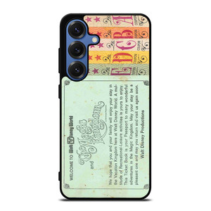 WORLD DISNEY TICKET BOOK Samsung Galaxy S25 Case Cover
