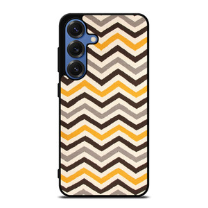 YELLOW BROWN CHEVRON PATTERN Samsung Galaxy S25 Case Cover