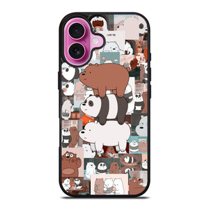 WE BARE BEARS COLLAGE iPhone 16 Plus Case Cover WE BARE BEARS COLLAGE iPhone 16 Plus Case Cover