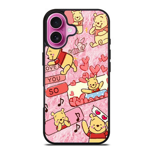 WINNIE THE POOH CUTE CARTOON iPhone 16 Plus Case Cover WINNIE THE POOH CUTE CARTOON iPhone 16 Plus Case Cover