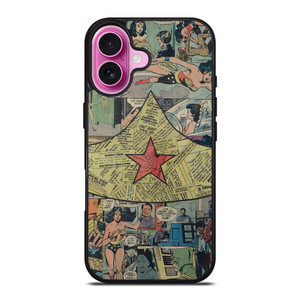 WONDER WOMAN COLLAGE iPhone 16 Plus Case Cover WONDER WOMAN COLLAGE iPhone 16 Plus Case Cover