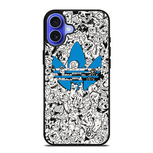 ADIDAS DOODLE DESIGN iPhone 16 Case Cover