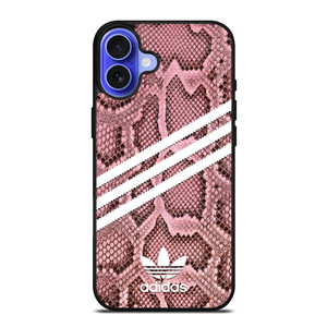 ADIDAS ORIGINALS STRIPES PINK SNAKE SKIN iPhone 16 Case Cover ADIDAS ORIGINALS STRIPES PINK SNAKE SKIN iPhone 16 Case Cover