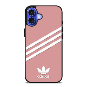 ADIDAS ORIGINALS STRIPES PINK iPhone 16 Case Cover ADIDAS ORIGINALS STRIPES PINK iPhone 16 Case Cover