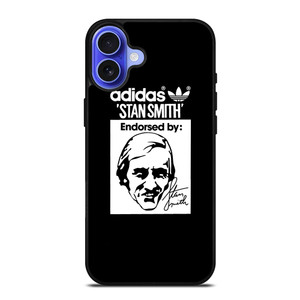ADIDAS X STAN SMITH BLACK iPhone 16 Case Cover ADIDAS X STAN SMITH BLACK iPhone 16 Case Cover