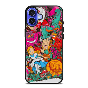 ALICE IN WONDERLAND AND FRIENDS iPhone 16 Case Cover ALICE IN WONDERLAND AND FRIENDS iPhone 16 Case Cover