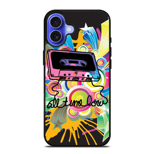 ALL TIME LOW RETRO CASSETE iPhone 16 Case Cover ALL TIME LOW RETRO CASSETE iPhone 16 Case Cover