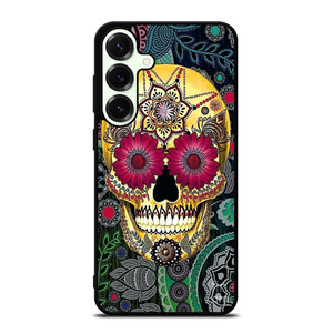 SUGAR SKULL TATTOO FLOWER Samsung Galaxy S25 Plus Case Cover