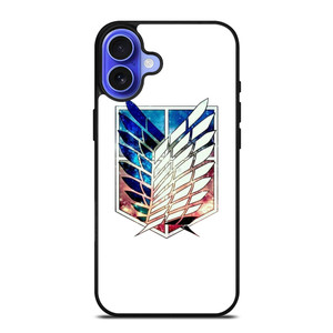 ATTACK ON TITAN ANIME LOGO NEBULA iPhone 16 Case Cover ATTACK ON TITAN ANIME LOGO NEBULA iPhone 16 Case Cover