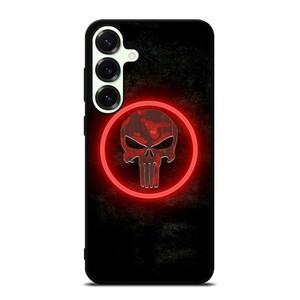 THE PUNISHER SKULL RED GLOW Samsung Galaxy S25 Plus Case Cover