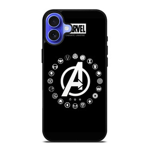AVENGERS ENDGAME SUPERHERO ICON iPhone 16 Case Cover AVENGERS ENDGAME SUPERHERO ICON iPhone 16 Case Cover